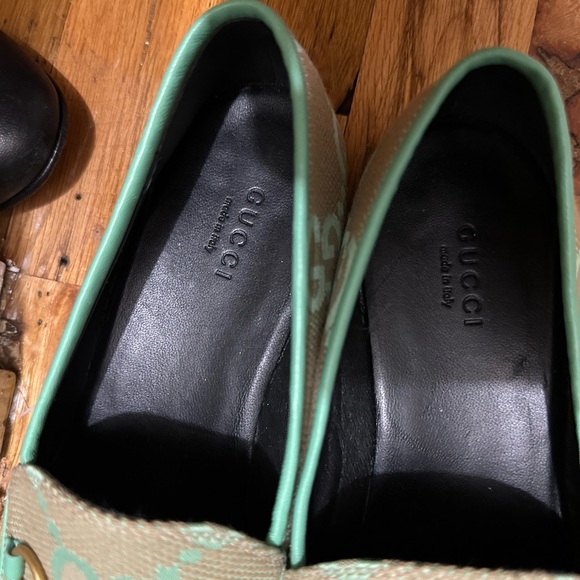 Gucci Jordaan loafers in monogram canvas mint green - Picture 15 of 16